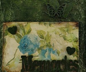 Original Hand Crafted Hinged Mixed Media Trinket Box-“Memories”