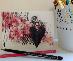 Greeting Card – “Take Your Broken Wings…”