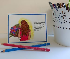 Encouragement Card – Moving on is not about looking back…