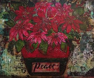 Mixed Media Canvas – “Christmas Peace”