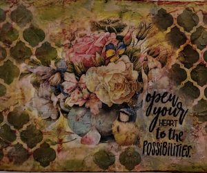 Mixed Media Canvas – “Open your Heart to the Possibilities”