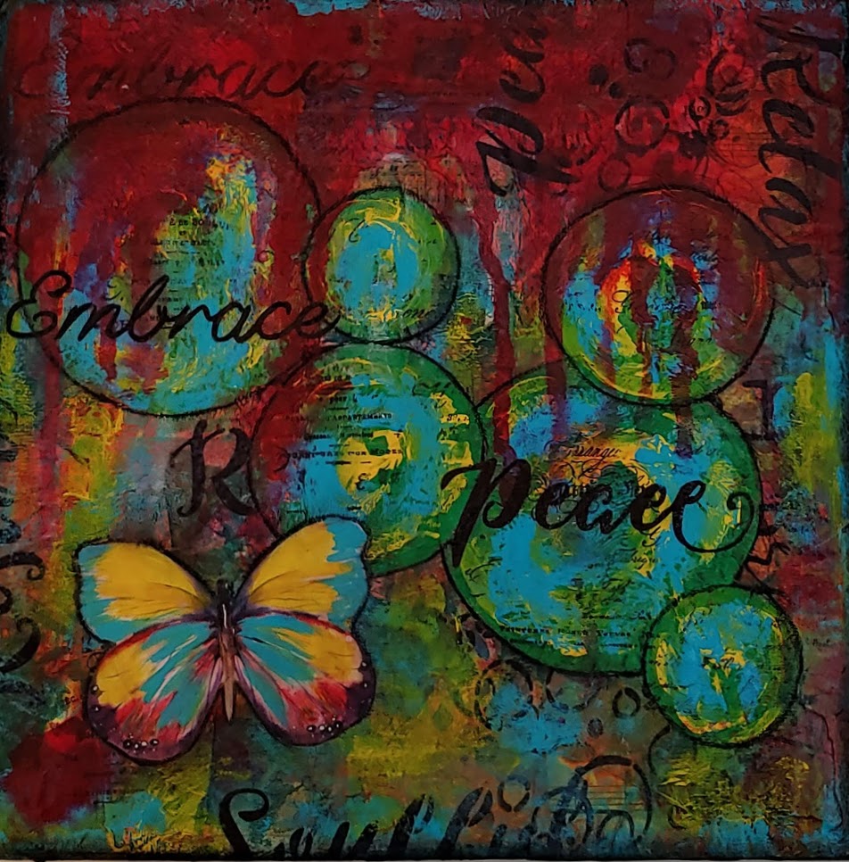 What I do when a project doesn’t turn out- Mixed Media – Embrace Peace