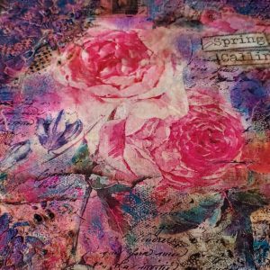 Spring Mixed Media Canvas –  Rice Paper Design