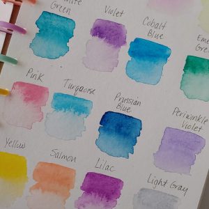 Swatch with me- Caran D’ache Water Soluable Wax Pastels