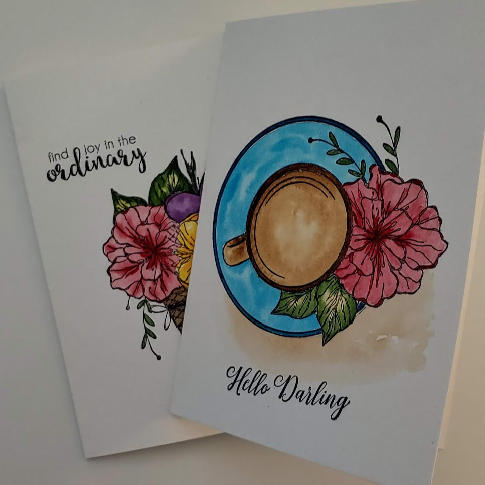 2 Cute & Easy Watercolor Cards - B.Reborn Art & Healing